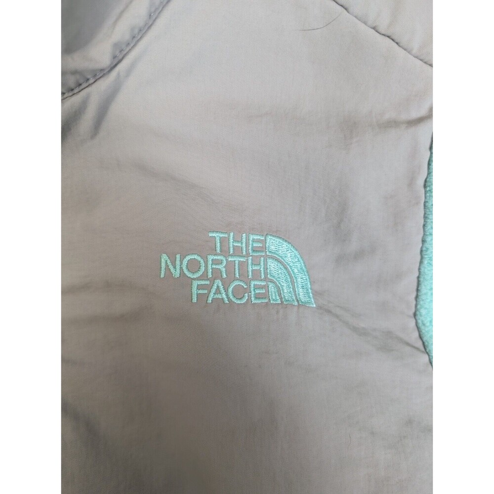 The North Face Fleece Jacket Girls Sz Large 14/16 Mint Green Zip Up Pockets - Picture 7 of 16